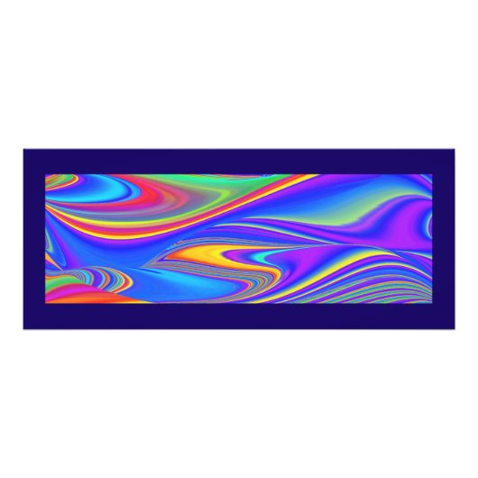 Summerfeeling , Abstrakt 3D Rainbowart Fotodruck (Vorne)