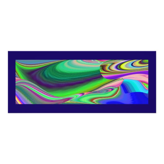 Summerfeeling , Abstrakt 3D Rainbowart Fotodruck (Vorne)