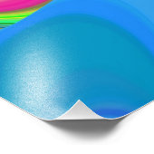 Summerfeeling , Abstrakt 3D Rainbowart Fotodruck (Ecke)