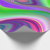 Summerfeeling , Abstrakt 3D Rainbowart Geschenkpapier (Ecke)