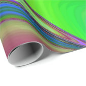 Summerfeeling , Abstrakt 3D Rainbowart Geschenkpapier (Rolleneckpunkt)