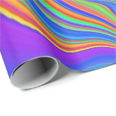 Summerfeeling , Abstrakt 3D Rainbowart Geschenkpapier (Rolleneckpunkt)