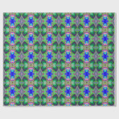 Summerfeeling , Abstrakt 3D Rainbowart Geschenkpapier (Flach)