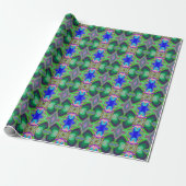 Summerfeeling , Abstrakt 3D Rainbowart Geschenkpapier (Ungerollt)