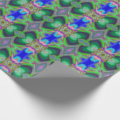 Summerfeeling , Abstrakt 3D Rainbowart Geschenkpapier (Ecke)