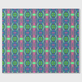 Summerfeeling , Abstrakt 3D Rainbowart Geschenkpapier (Flach)