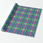 Summerfeeling , Abstrakt 3D Rainbowart Geschenkpapier (Ungerollt)