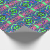 Summerfeeling , Abstrakt 3D Rainbowart Geschenkpapier (Ecke)