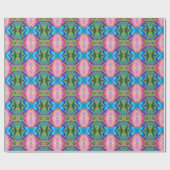 Summerfeeling , Abstrakt 3D Rainbowart Geschenkpapier (Flach)