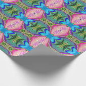 Summerfeeling , Abstrakt 3D Rainbowart Geschenkpapier (Ecke)