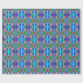 Summerfeeling , Abstrakt 3D Rainbowart Geschenkpapier (Flach)
