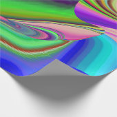 Summerfeeling , Abstrakt 3D Rainbowart Geschenkpapier (Ecke)