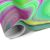 Summerfeeling , Abstrakt 3D Rainbowart Geschenkpapier (Rolleneckpunkt)