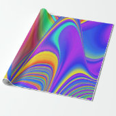 Summerfeeling , Abstrakt 3D Rainbowart Geschenkpapier (Ungerollt)