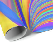 Summerfeeling , Abstrakt 3D Rainbowart Geschenkpapier (Rolleneckpunkt)