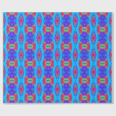Summerfeeling , Abstrakt 3D Rainbowart Geschenkpapier (Flach)