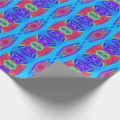 Summerfeeling , Abstrakt 3D Rainbowart Geschenkpapier (Ecke)
