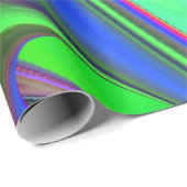 Summerfeeling , Abstrakt 3D Rainbowart Geschenkpapier (Rolleneckpunkt)