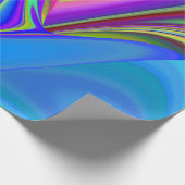 Summerfeeling , Abstrakt 3D Rainbowart Geschenkpapier (Ecke)