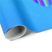 Summerfeeling , Abstrakt 3D Rainbowart Geschenkpapier (Rolleneckpunkt)