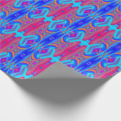 Summerfeeling , Abstrakt 3D Rainbowart Geschenkpapier (Ecke)