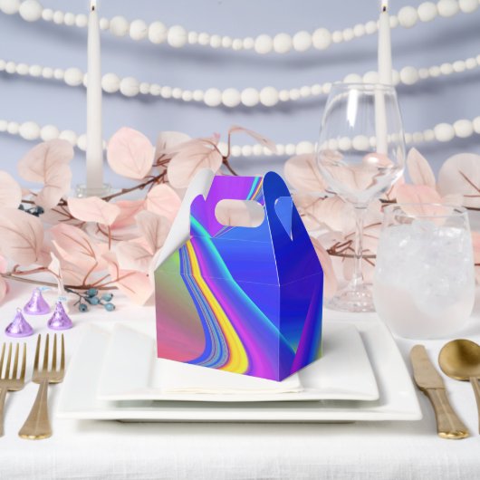 Summerfeeling , Abstrakt 3D Rainbowart Geschenkschachtel (Hochzeit)