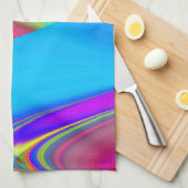 Summerfeeling , Abstrakt 3D Rainbowart Geschirrtuch (Viertel Falte)
