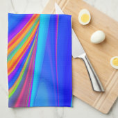 Summerfeeling , Abstrakt 3D Rainbowart Geschirrtuch (Viertel Falte)