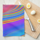 Summerfeeling , Abstrakt 3D Rainbowart Geschirrtuch (Viertel Falte)