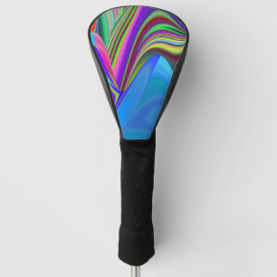 Summerfeeling , Abstrakt 3D Rainbowart Golf Headcover