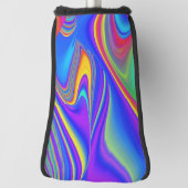 Summerfeeling , Abstrakt 3D Rainbowart Golf Headcover (Rotieren 90)