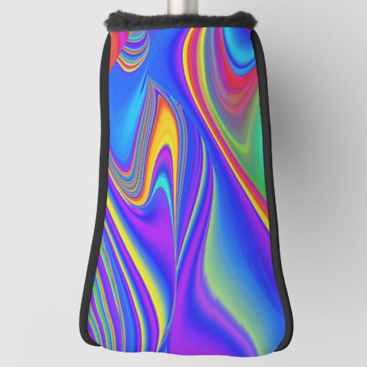 Summerfeeling , Abstrakt 3D Rainbowart Golf Headcover (Rotieren 90)