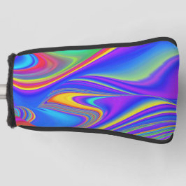 Summerfeeling , Abstrakt 3D Rainbowart Golf Headcover