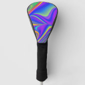 Summerfeeling , Abstrakt 3D Rainbowart Golf Headcover (Vorderseite)