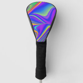 Summerfeeling , Abstrakt 3D Rainbowart Golf Headcover