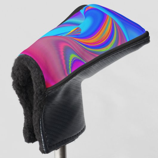 Summerfeeling , Abstrakt 3D Rainbowart Golf Headcover (3/4 Vorderseite)