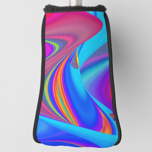 Summerfeeling , Abstrakt 3D Rainbowart Golf Headcover (Rotieren 90)