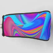 Summerfeeling , Abstrakt 3D Rainbowart Golf Headcover (Vorderseite)