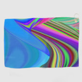 Summerfeeling , Abstrakt 3D Rainbowart Golfhandtuch (Horizontal)