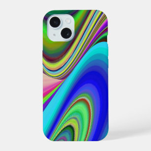 Summerfeeling , Abstrakt 3D Rainbowart iPhone 15 Hülle