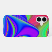 Summerfeeling , Abstrakt 3D Rainbowart iPhone 16 Hülle (Rückseite (Horizontal))