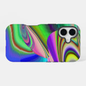 Summerfeeling , Abstrakt 3D Rainbowart iPhone 16 Hülle (Rückseite (Horizontal))