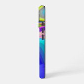 Summerfeeling , Abstrakt 3D Rainbowart iPhone 16 Hülle (Linke Seite)