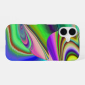 Summerfeeling , Abstrakt 3D Rainbowart iPhone 16 Hülle (Rückseite (Horizontal))