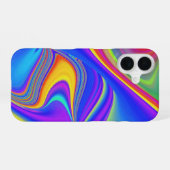 Summerfeeling , Abstrakt 3D Rainbowart iPhone 16 Hülle (Rückseite (Horizontal))