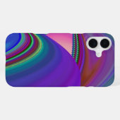 Summerfeeling , Abstrakt 3D Rainbowart iPhone Hülle (Rückseite (Horizontal))