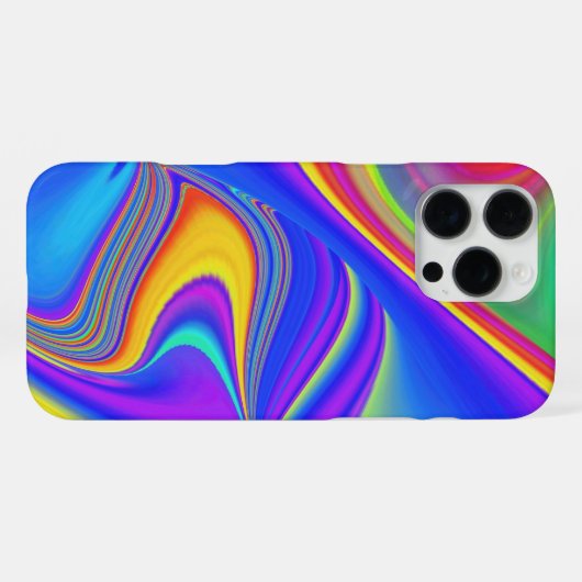 Summerfeeling , Abstrakt 3D Rainbowart iPhone Hülle (Rückseite (Horizontal))
