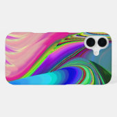 Summerfeeling , Abstrakt 3D Rainbowart iPhone Hülle (Rückseite (Horizontal))