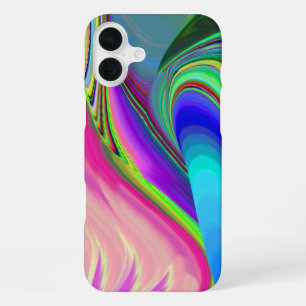 Summerfeeling , Abstrakt 3D Rainbowart iPhone 16 Plus Hülle