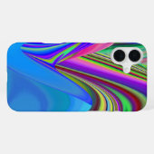 Summerfeeling , Abstrakt 3D Rainbowart iPhone Hülle (Rückseite (Horizontal))